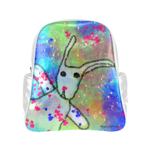 Hi Rabbit! Inspired by the Magic Island of Gotland. Multi-Pockets Backpack (Model 1636)