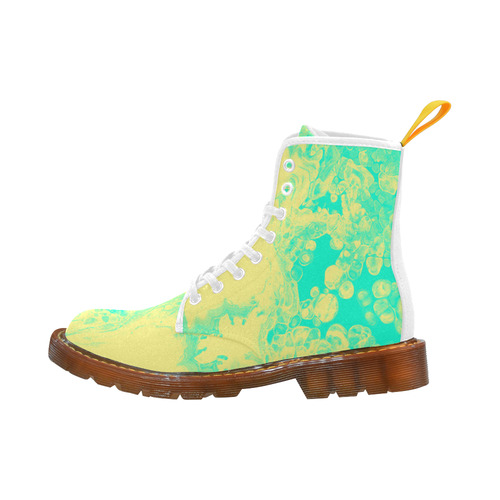 Effect marble green & yellow Martin Boots For Women Model 1203H