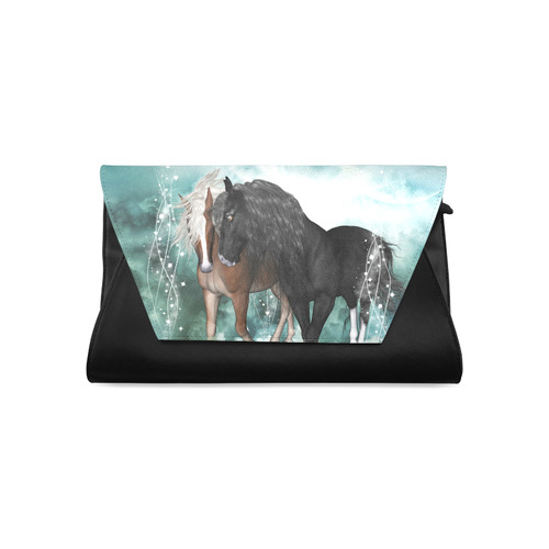 The wonderful couple horses Clutch Bag (Model 1630)