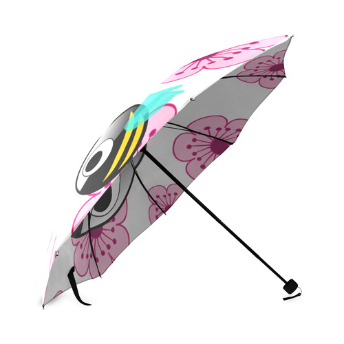 bees_n_flowers_umbrella Foldable Umbrella (Model U01)