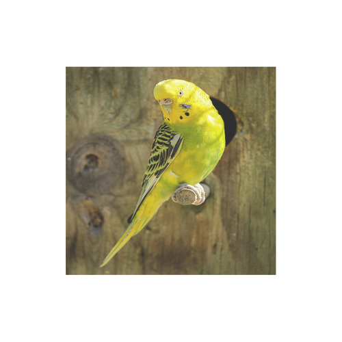 Pretty Yellow Parakeet Canvas Tote Bag (Model 1657)