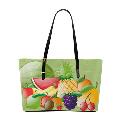 Fruit Watermelon Pineapple Bananas Grapes Euramerican Tote Bag/Large (Model 1656)