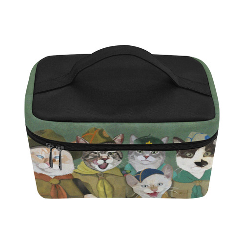 Cat Scouts Insulated Lunch Bag Lunch Bag/Large (Model 1658)