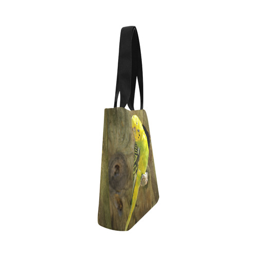 Pretty Yellow Parakeet Canvas Tote Bag (Model 1657)