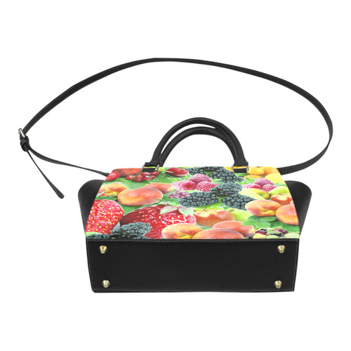 Fruit Strawberry Blackberry Raspberry Peach Classic Shoulder Handbag (Model 1653)