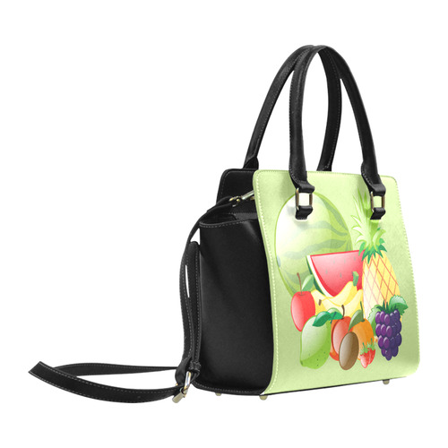 Fruit Bananas Grapes Pineapple Watermelon Classic Shoulder Handbag (Model 1653)