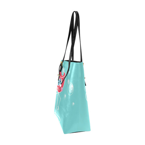 Cute Drunk Cocktail Glass Blue Eyes Euramerican Tote Bag/Small (Model 1655)