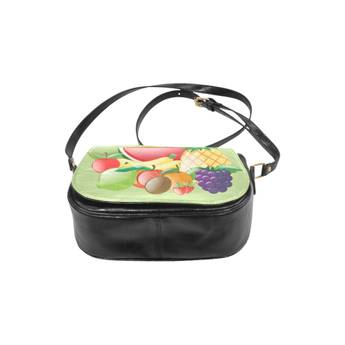 Fruit Watermelon Bananas Grapes Pineapple Classic Saddle Bag/Small (Model 1648)