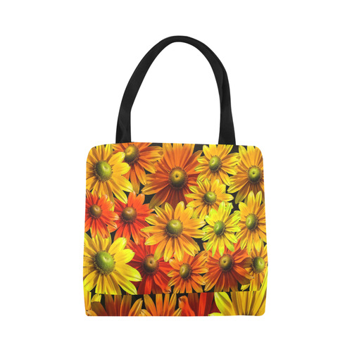 Bright Orange And Yellow Gerbera Daisies Canvas Tote Bag (Model 1657)