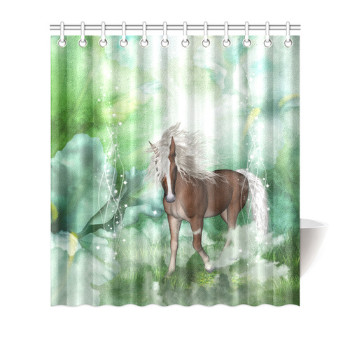 Horse in a fantasy world Shower Curtain 66"x72"