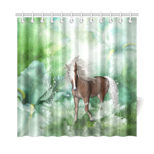 Horse in a fantasy world Shower Curtain 72"x72"