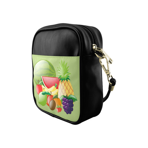 Fruit Bananas Grapes Pineapple Watermelon Sling Bag (Model 1627)