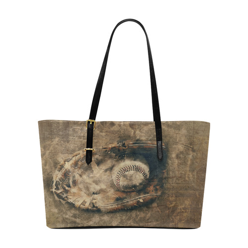 Abstract Vintage Baseball Euramerican Tote Bag/Large (Model 1656)