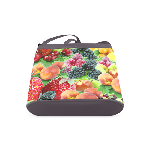 Fruit Strawberry Blackberry Raspberry Peach Crossbody Bags (Model 1613)