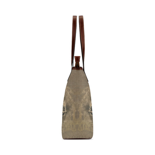 Abstract Vintage Baseball Shoulder Tote Bag (Model 1646)