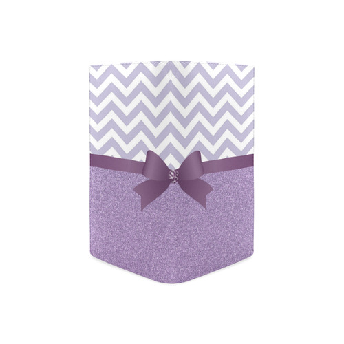 Purple Glitter, Purple Chevron, Purple Bow Women's Leather Wallet (Model 1611)