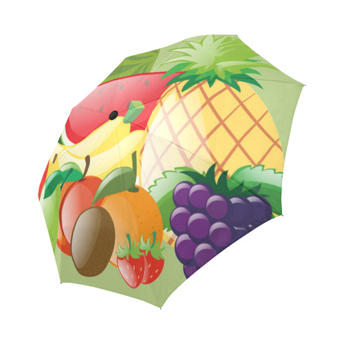 Fruit Bananas Grapes Pineapple Watermelon Auto-Foldable Umbrella (Model U04)