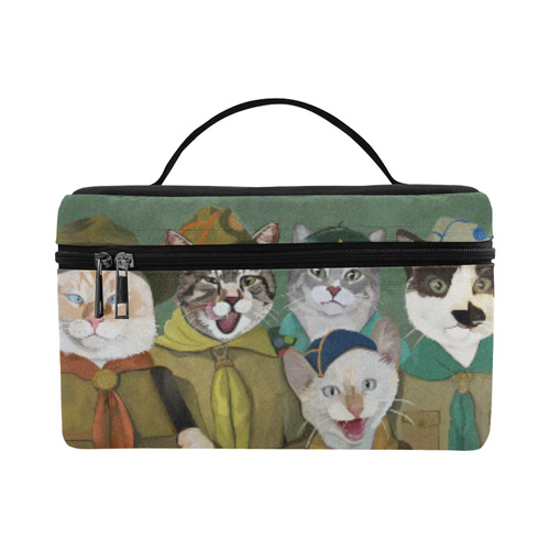 Cat Scouts Insulated Lunch Bag Lunch Bag/Large (Model 1658)