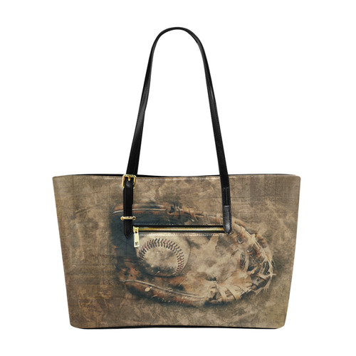 Abstract Vintage Baseball Euramerican Tote Bag/Large (Model 1656)