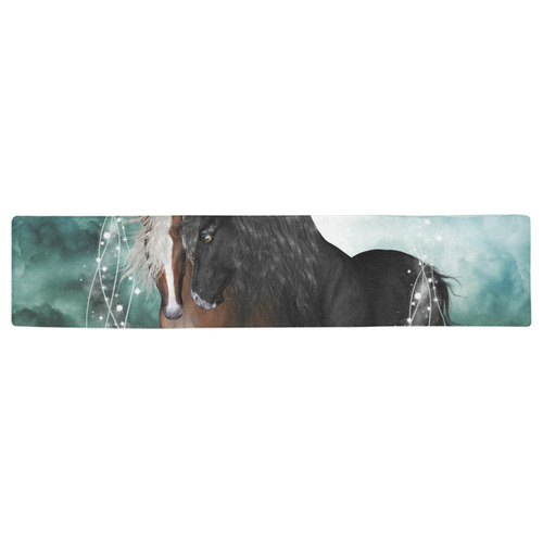 The wonderful couple horses Table Runner 16x72 inch