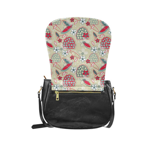 Berry Sweet Fruit Flower Floral Classic Saddle Bag/Small (Model 1648)