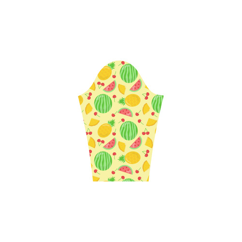 Fruit Watermelon Pineapple Cherries Bateau A-Line Skirt (D21)