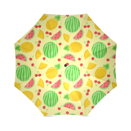 Fruit Watermelon Pineapple Cherries Foldable Umbrella (Model U01)