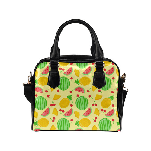 Fruit Watermelon Pineapple Cherries Shoulder Handbag (Model 1634)