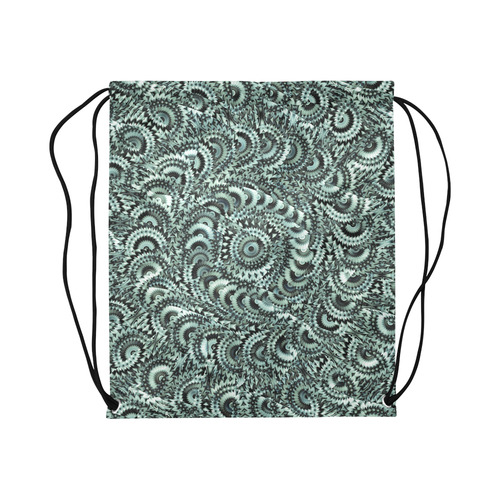 Batik Maharani #4B - Jera Nour Large Drawstring Bag Model 1604 (Twin Sides)  16.5"(W) * 19.3"(H)