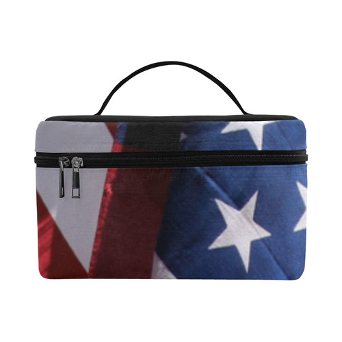 US Flag Waving by Martina Webster Cosmetic Bag/Large (Model 1658)