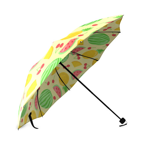 Fruit Watermelon Pineapple Cherries Foldable Umbrella (Model U01)