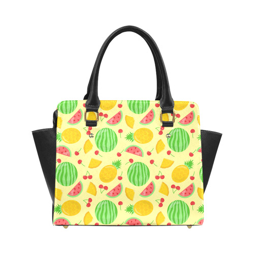 Fruit Watermelon Pineapple Cherries Classic Shoulder Handbag (Model 1653)