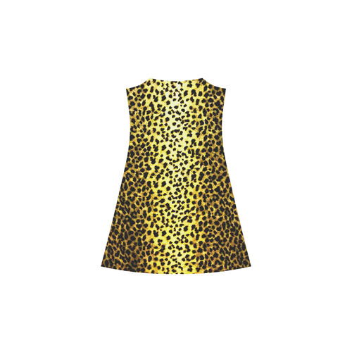 Leopard Wallpaper Print Alcestis Slip Dress (Model D05)