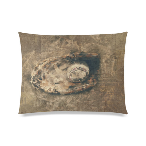 Abstract Vintage Baseball Custom Zippered Pillow Case 20"x26"(Twin Sides)