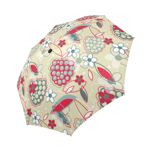 Berry Sweet Fruit Flower Floral Auto-Foldable Umbrella (Model U04)