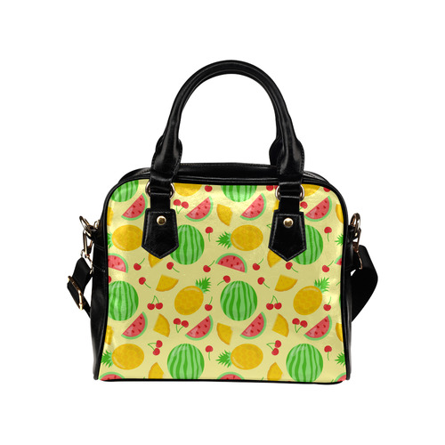 Fruit Watermelon Pineapple Cherries Shoulder Handbag (Model 1634)