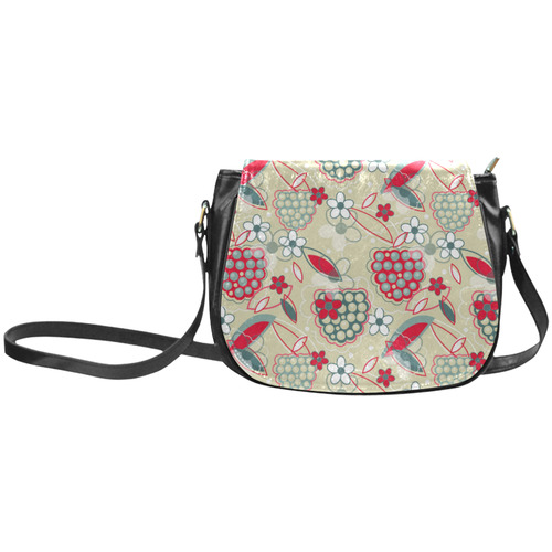 Berry Sweet Fruit Flower Floral Classic Saddle Bag/Small (Model 1648)