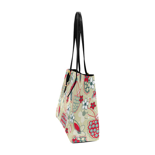 Berry Sweet Fruit Flower Floral Euramerican Tote Bag/Large (Model 1656)