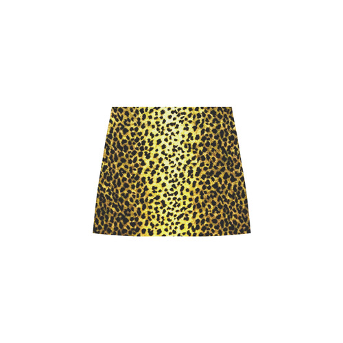 Leopard Wallpaper Print Eos Women's Sleeveless Dress (Model D01)