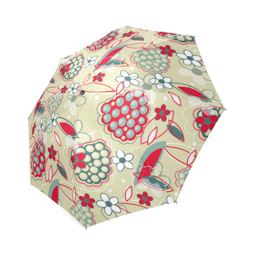 Berry Sweet Fruit Flower Floral Foldable Umbrella (Model U01)