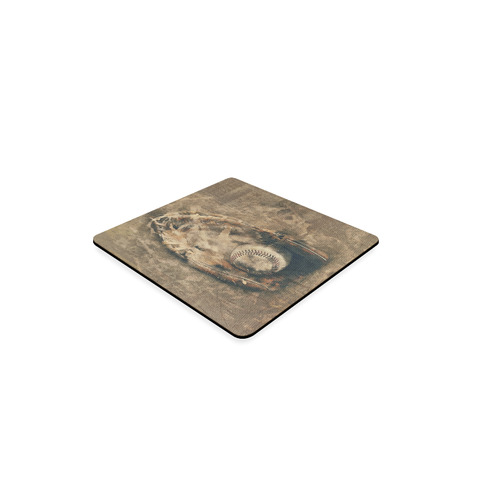 Abstract Vintage Baseball Square Coaster