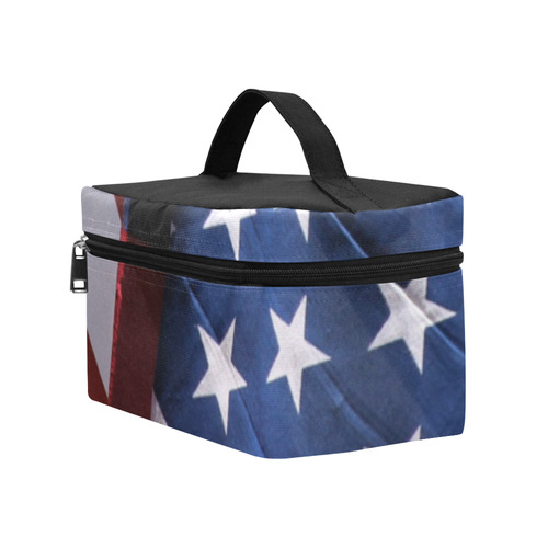 US Flag Waving by Martina Webster Cosmetic Bag/Large (Model 1658)