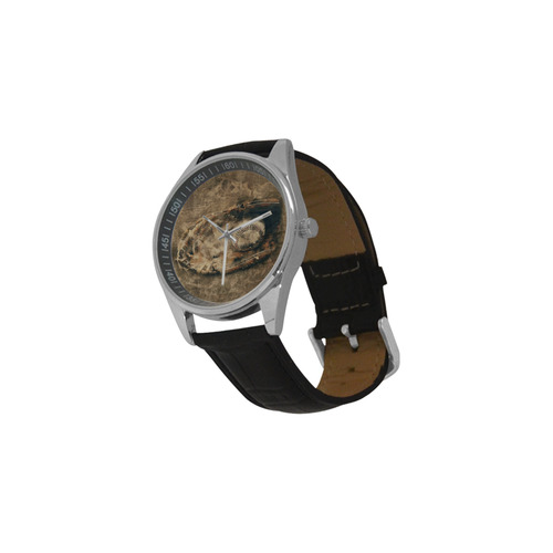 Abstract Vintage Baseball Men's Casual Leather Strap Watch(Model 211)