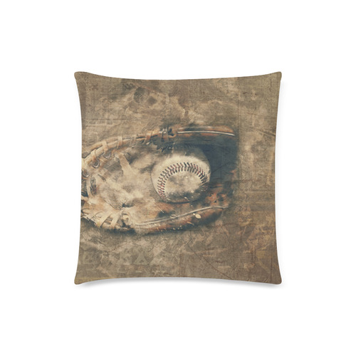 Abstract Vintage Baseball Custom Zippered Pillow Case 18"x18"(Twin Sides)