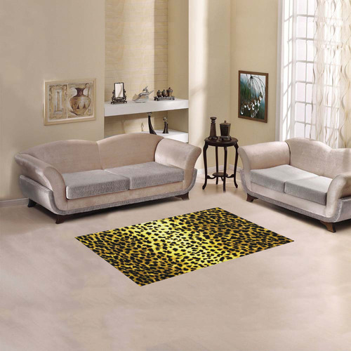 Leopard Wallpaper Print Area Rug 2'7"x 1'8‘’