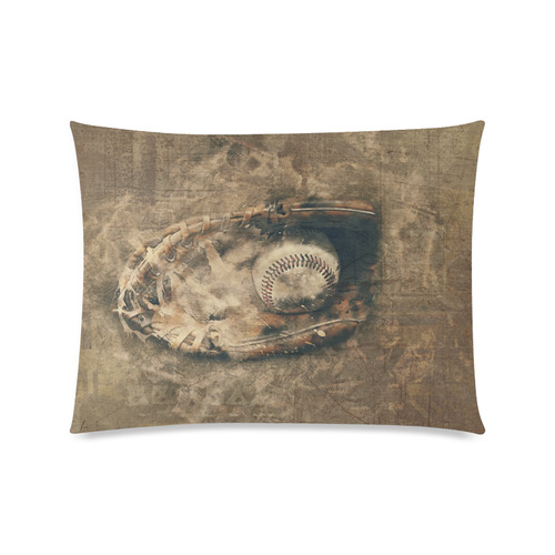 Abstract Vintage Baseball Custom Zippered Pillow Case 20"x26"(Twin Sides)