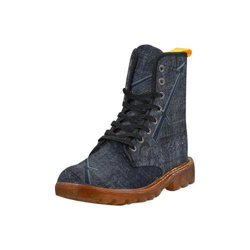 Astrology Zodiac Sign Sagittarius in Grunge Style Martin Boots For Women Model 1203H