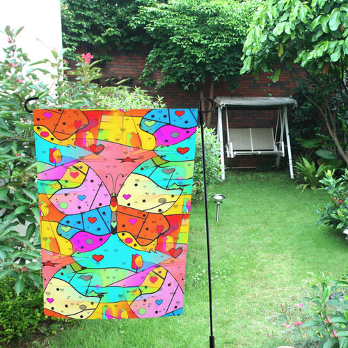 Butterfly by Nico Bielow Garden Flag 12‘’x18‘’（Without Flagpole）
