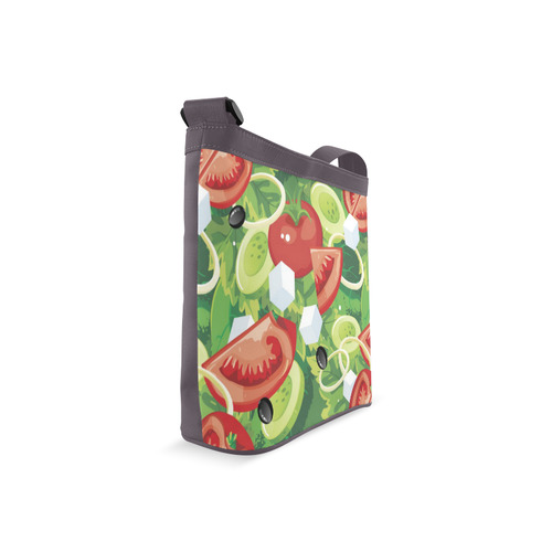 Fruits and Vegetables Food Pattern Crossbody Bags (Model 1613)