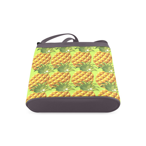 Pineapple Fruit Green Leaves Nature Crossbody Bags (Model 1613)